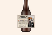 Danica + Andre Bottle Label Template, a Stationery Template by Mountain Folk Creative (Thumbnail 1 of 5)
