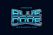 Blue Code, a Serif Font by albert_kalingga (Thumbnail 1 of 5)