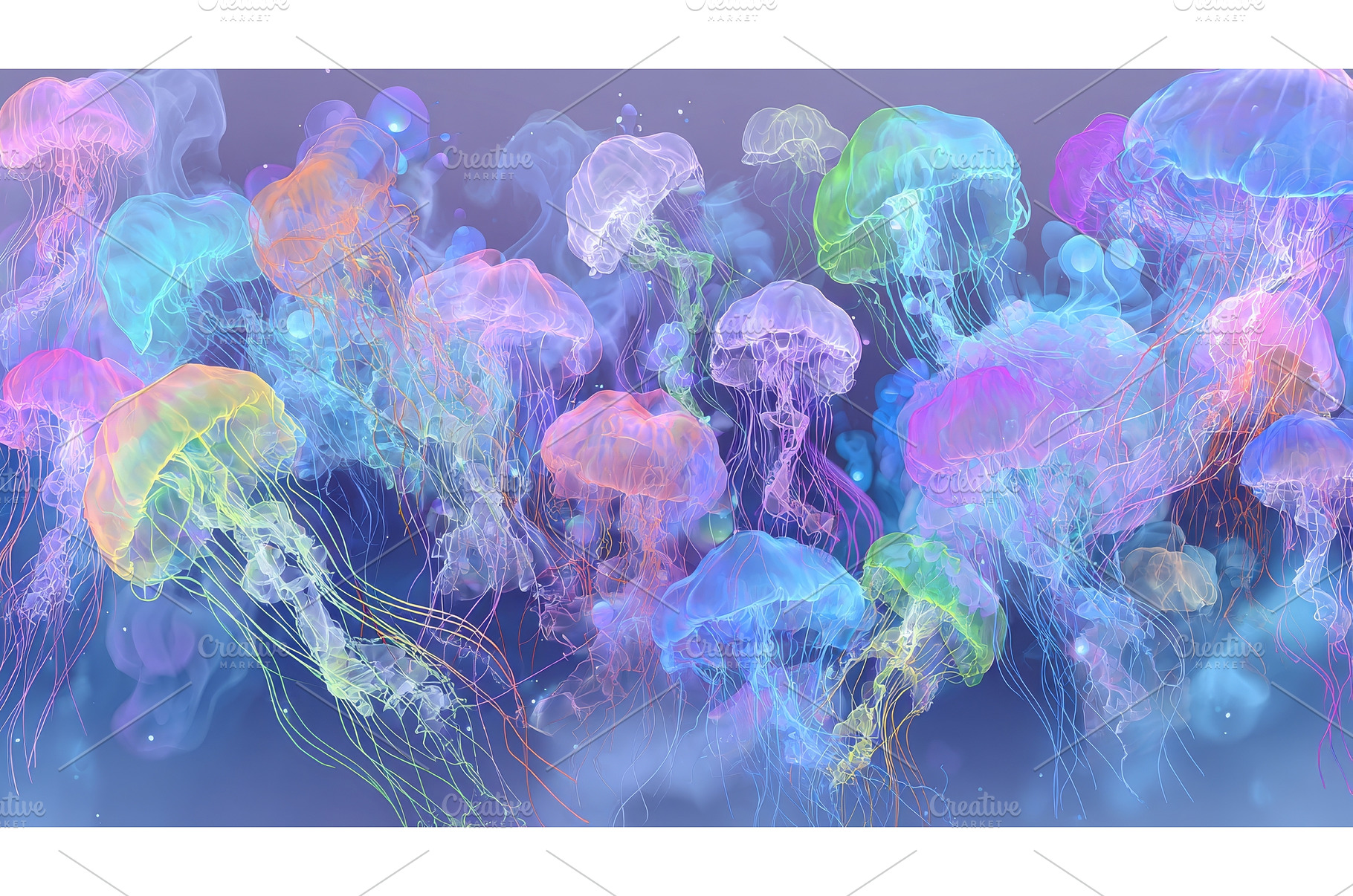 Fantasy jellyfish are brought to, an Animal Photo by ZinetroN