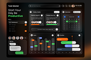 GlassMorph Task Management Dashboad, an UI Kit Template by Hammad Arif (Thumbnail 1 of 2)