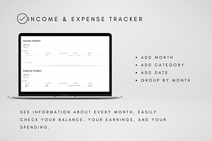 Income & Expense Tracker Template