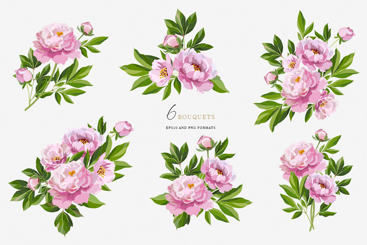 Vector Flower Bundle, a Decorative Illustration by Vasmila (Photo 10 of 20)