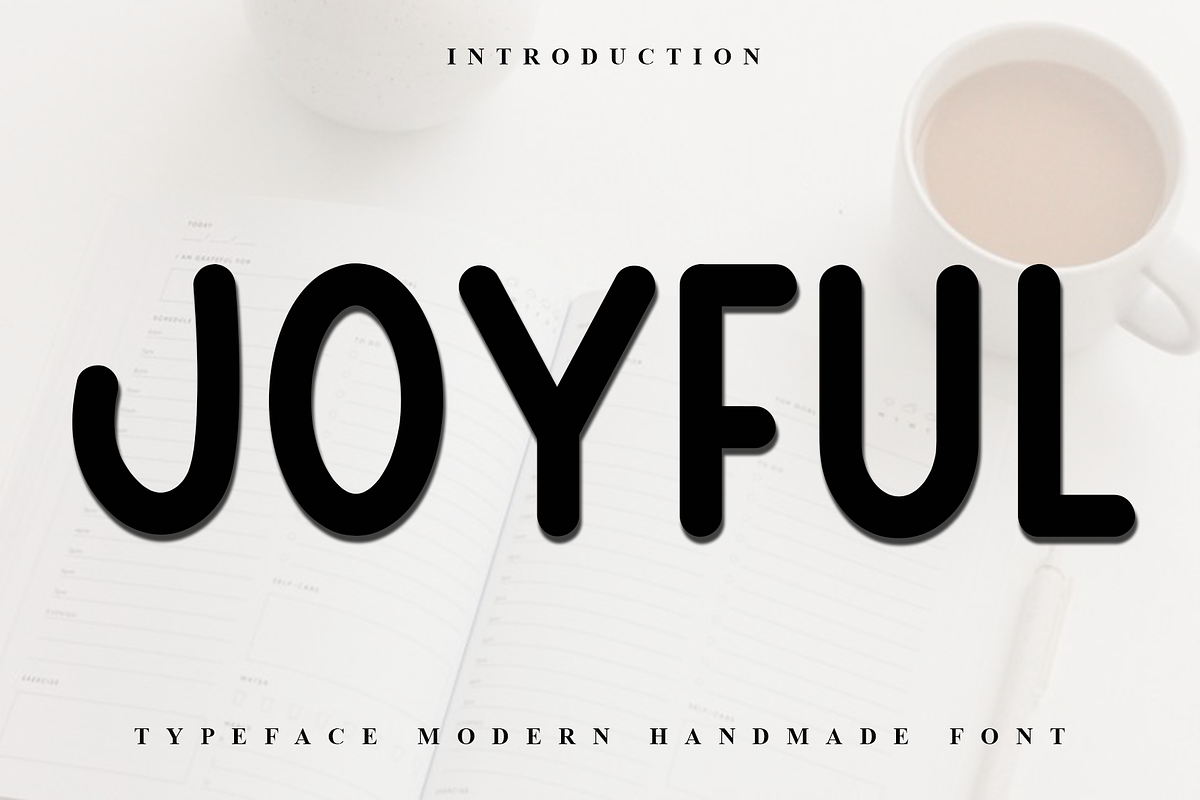 Joyful, a Script Font by InermediaSTUDIO (Photo 1 of 8)