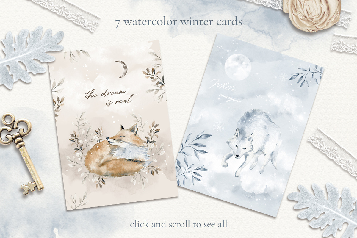 The Mystery of Winter Forest, an Animal Illustration by long summer (Photo 11 of 14)