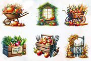 Antique Farming Autumn Sublimation, a Seasonal Illustration by RobertsArt (Thumbnail 3 of 7)