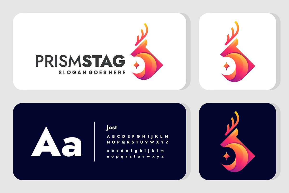 Modern Gradient Deer Colorful Logo, a Branding & Logo Template by Artnivora.Std (Photo 4 of 5)