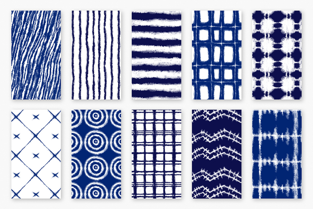 Shibori Tie Dye Seamless Patterns, a Pattern Graphic by CatJello Graphics (Photo 10 of 28)