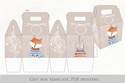 Cute animals in warm winter fabric, an Animal Illustration by Love Watercolor Store (Thumbnail 6 of 8)