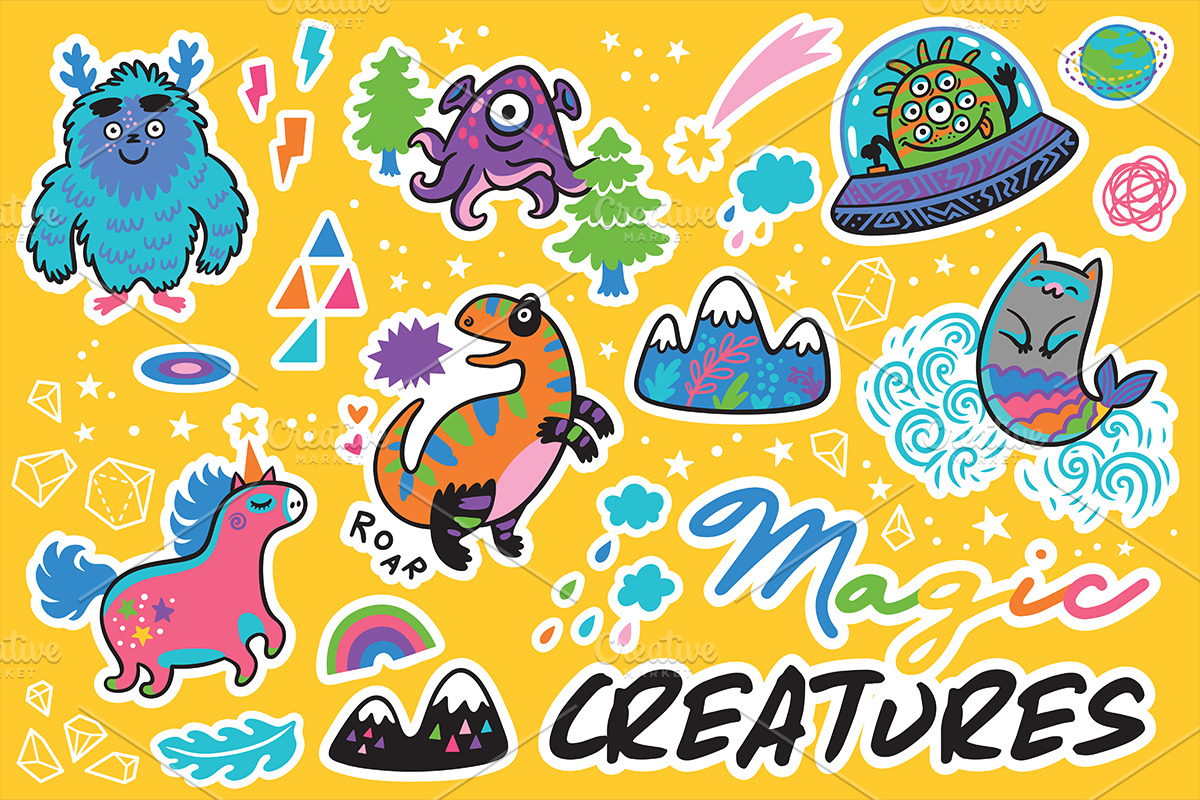 Big Sticker Bundle #2, an Animal Illustration by PenguinHouse (Photo 6 of 16)
