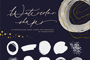 Metallic Watercolor Kit | Procreate, a Brush Add-On by theinkaffair (Thumbnail 8 of 13)