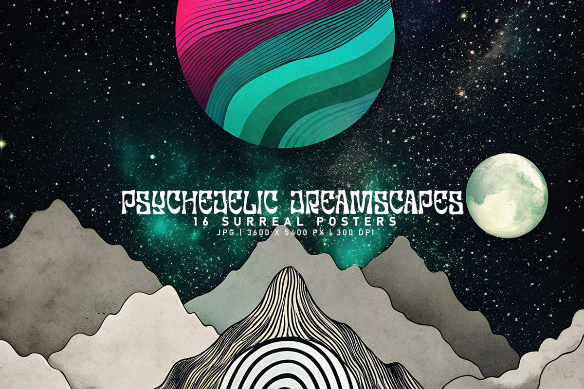 Psychedelic Dreamscapes, a Decorative Illustration by Digital Art Creations (Photo 1 of 9)