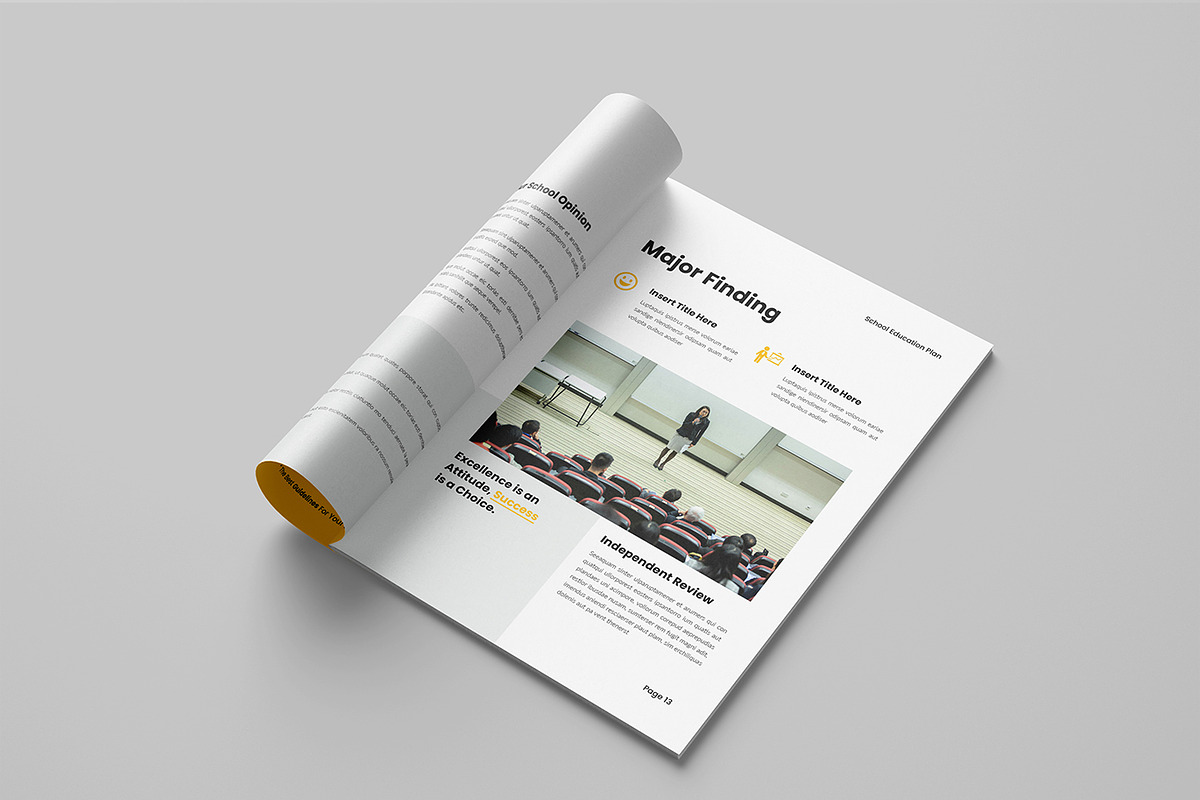 School Education Plan Template, a Brochure Template by Spark_Creative (Photo 7 of 10)