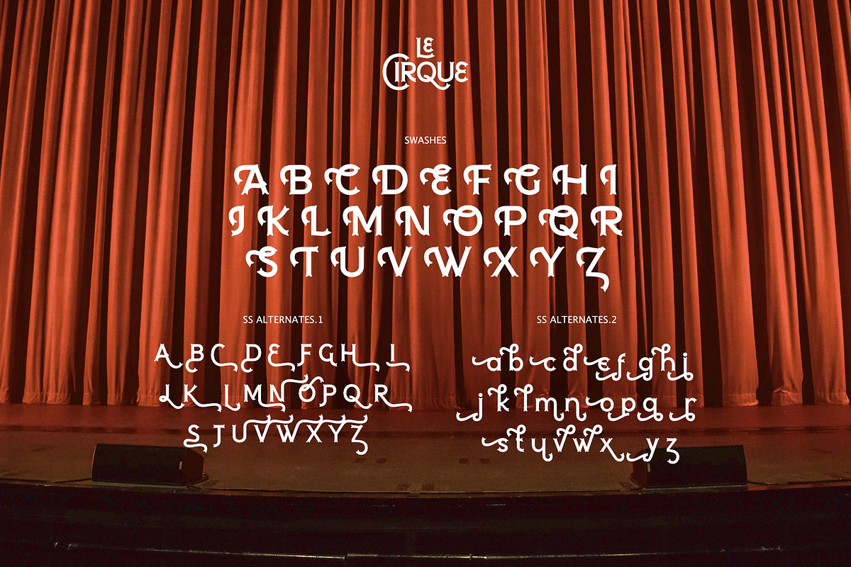 Le Cirque - Parade Type, a Font by ikiiko (Photo 6 of 7)