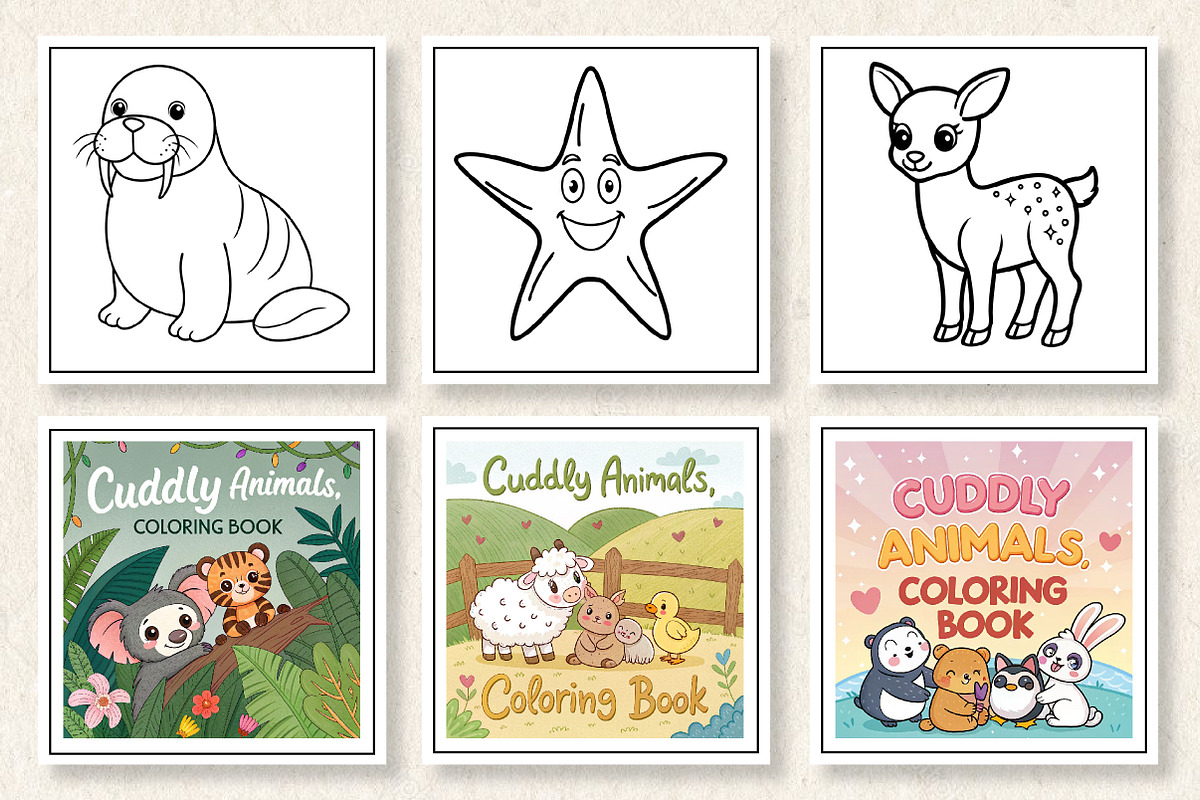 Cuddly Animals Coloring Book, a Photo by Wow Magic (Photo 1 of 3)