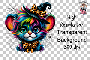 Mouse with Witch Hat PNG Bundle, a Graphic by Clipart Bloom (Thumbnail 10 of 11)