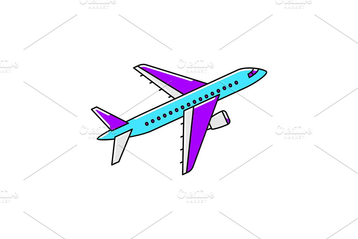 Airplane icon., a Transportation Illustration by incomible