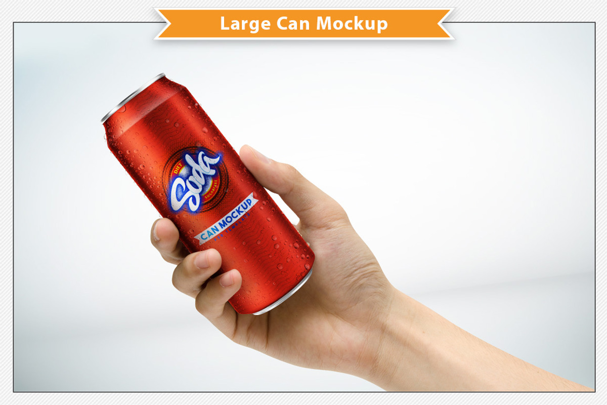 Can Mockup 500 ml, a Product Mockup by Plus Media (Photo 4 of 6)