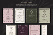 Floral Wedding Invite & Sign Creator, an Object Graphic by The October Creative (Thumbnail 3 of 22)