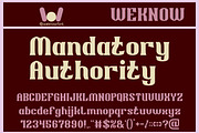 Highest Power font, a Serif Font by weknow (Thumbnail 2 of 8)
