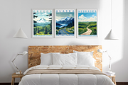 50 US State Travel Poster Bundle, a Decorative Illustration by Genius Graph (Thumbnail 3 of 6)