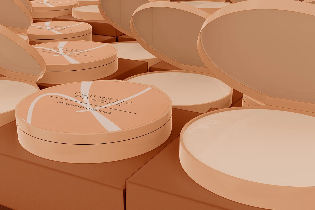 Cosmetic Powder Mockup, an Advertising Mockup by skybluecreative (Photo 2 of 2)