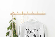 Ash Gildan 18000 Sweatshirt Mockups, a Shirt Mockup by Uncommon Mockups (Thumbnail 4 of 7)
