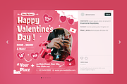 Pink Valentine Day Flyer Set, a Flyer Template by SquidPixey (Thumbnail 3 of 6)