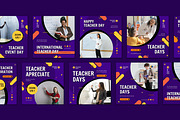 Teacher Day Instagram Post, a Social Media Template by CavenArt (Thumbnail 5 of 5)