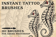 Instant Tattoo Brushes for Photoshop, a Brush Add-On by BAD TASTE (Thumbnail 1 of 4)