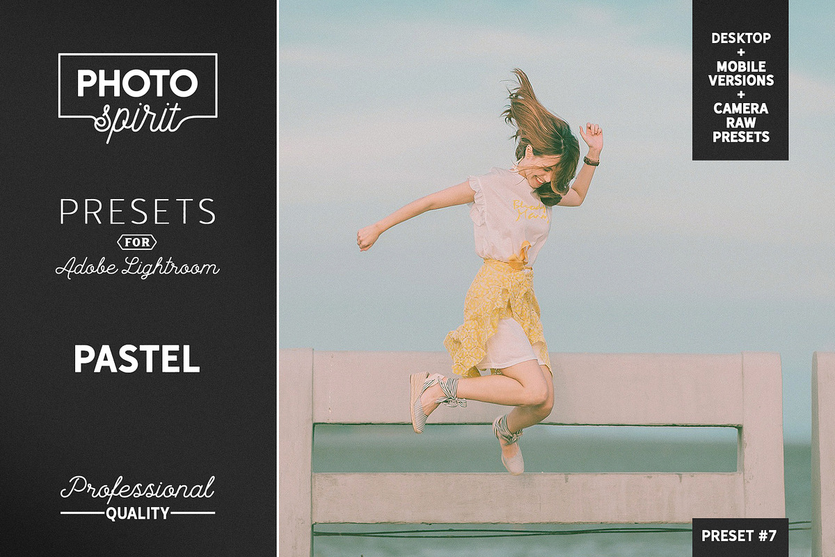 Pastel LR Presets Mobile + Desktop, a Plug-in Add-On by PhotoSpirit (Photo 1 of 10)