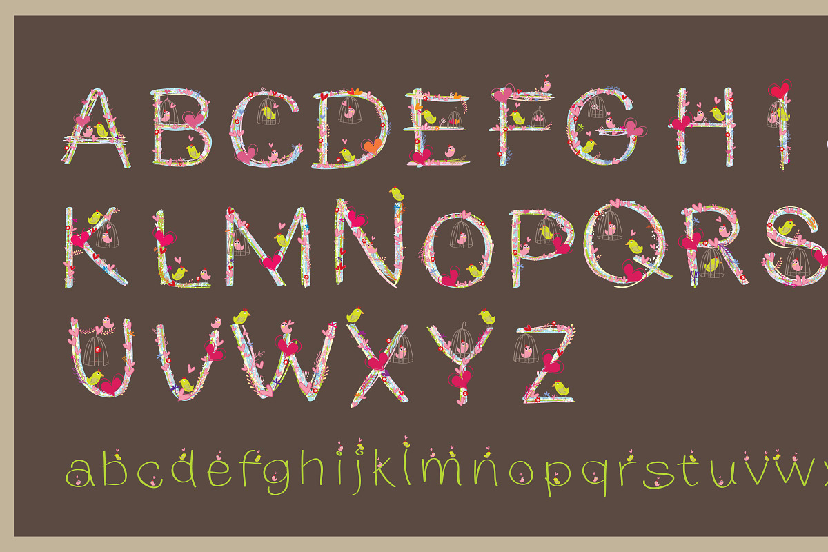 Lover Font Design Vector, a Symbol Font by Noree