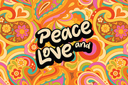 Peace & Love – Psychedelic Patterns, a Pattern Graphic by PenguinHouse (Thumbnail 1 of 7)
