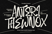 Anteri Thewnox Street Vibe Graffiti, a Handwritten Font by Maulana Creative (Thumbnail 1 of 7)