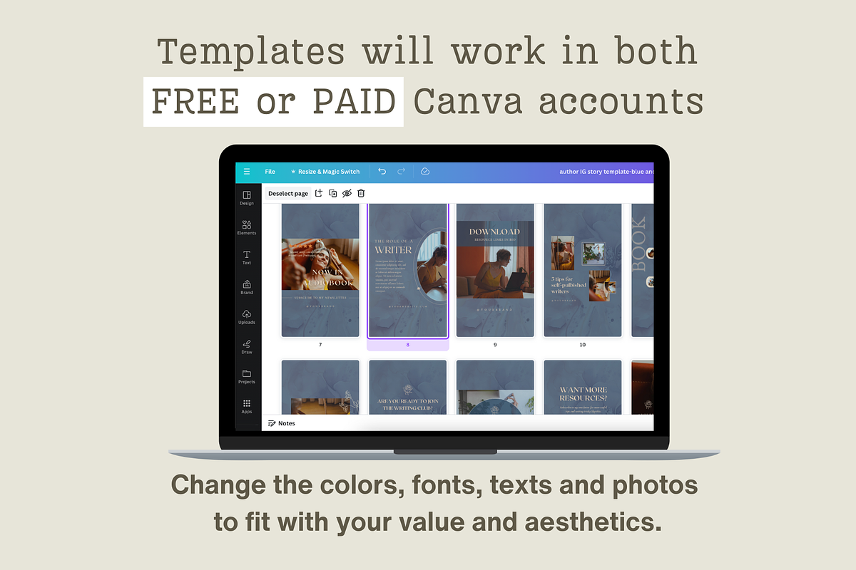 Writer instagram story template, a Social Media Template by Petite Zakka Boutique (Photo 5 of 7)