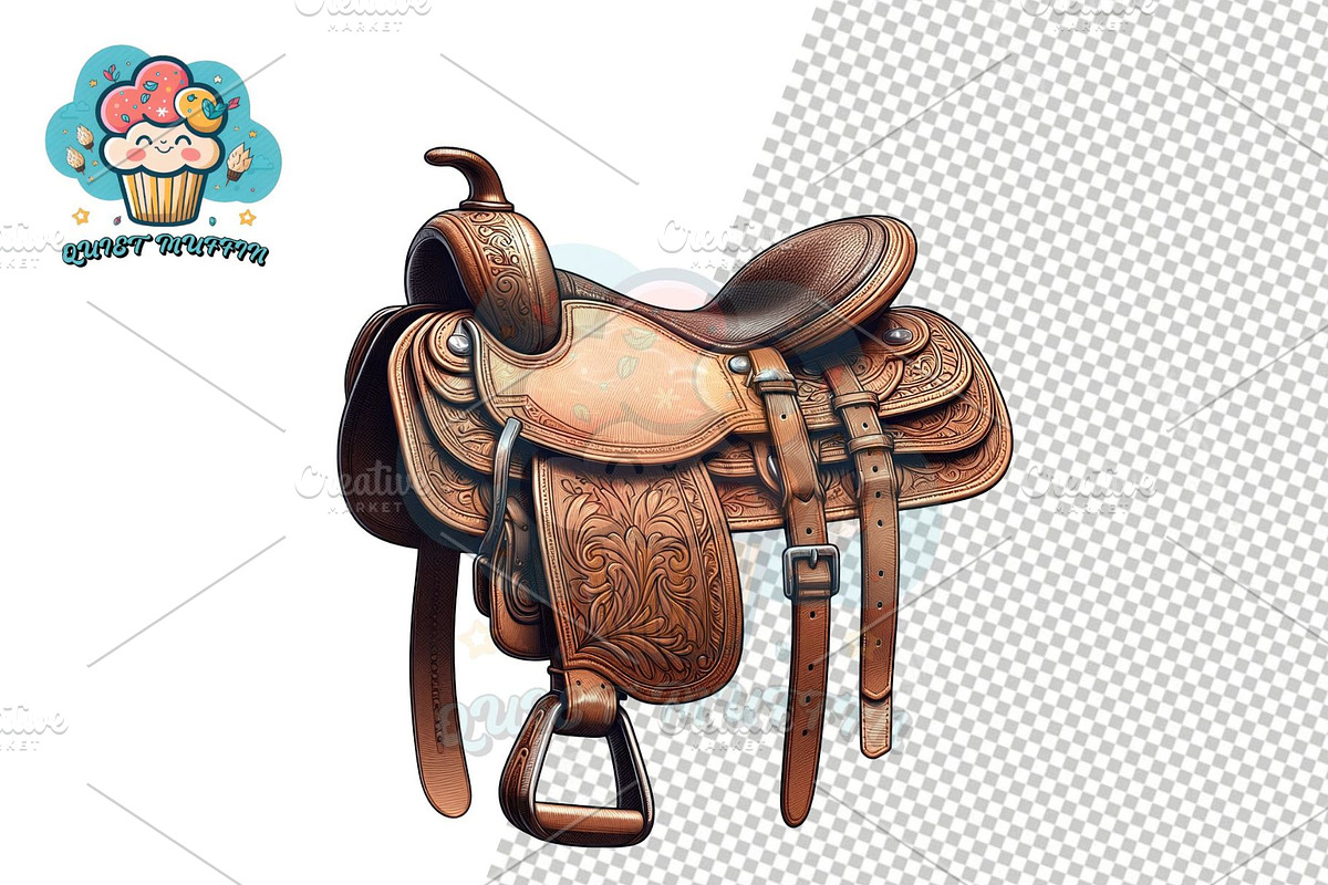 Cowboy Clipart Western Vintage, a Decorative Illustration by QM_ART (Photo 2 of 17)