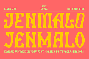 Jenmalo Display Font