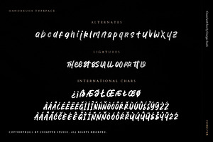 Forester Handbrush Business Font