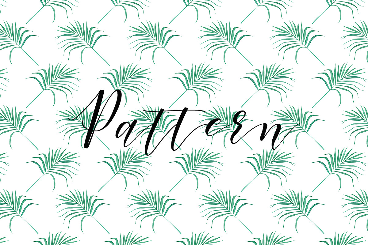 Tropical. Watercolor patterns., a Pattern Graphic by Anyuka (Photo 3 of 10)