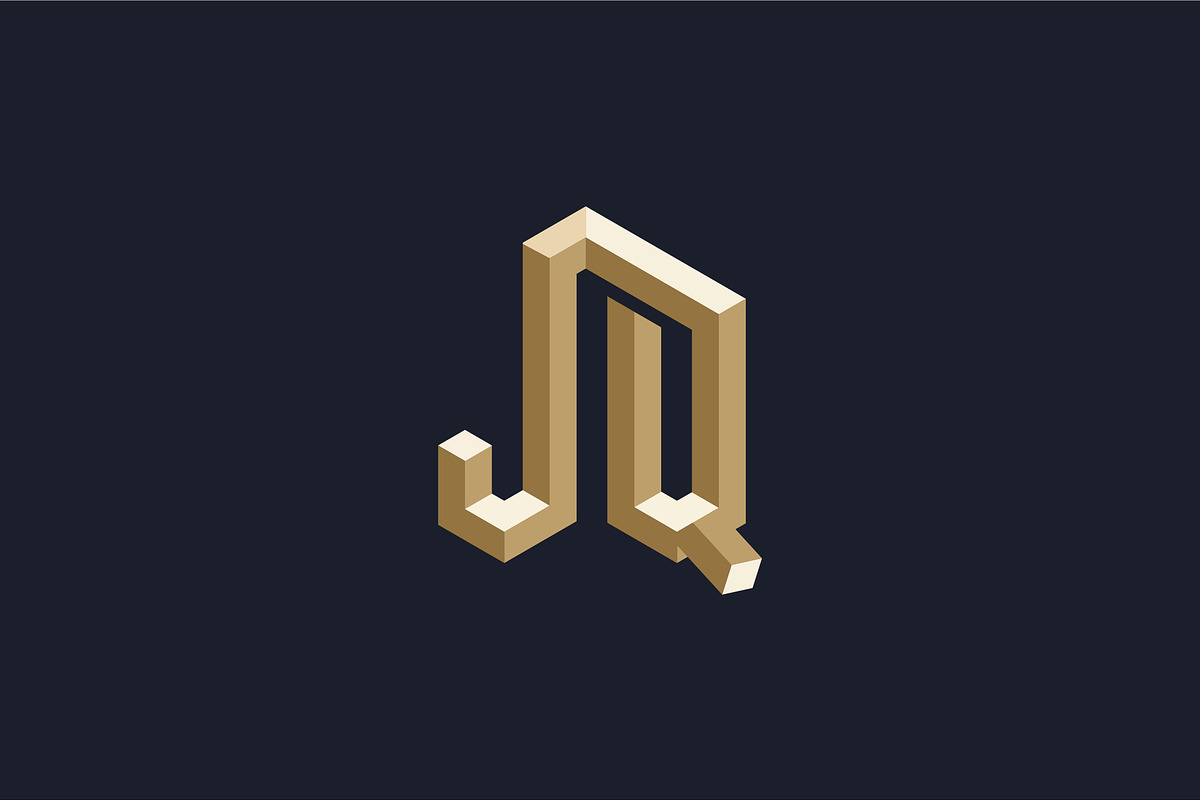 JQ or QJ logo and icon design, a Branding & Logo Template by mrshamsjaman