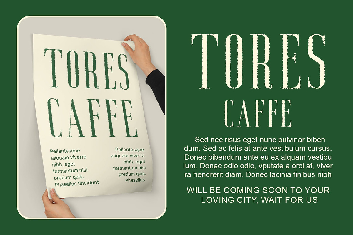 Aguero Serif Rough, a Serif Font by Craft Supply Co. (Photo 8 of 8)