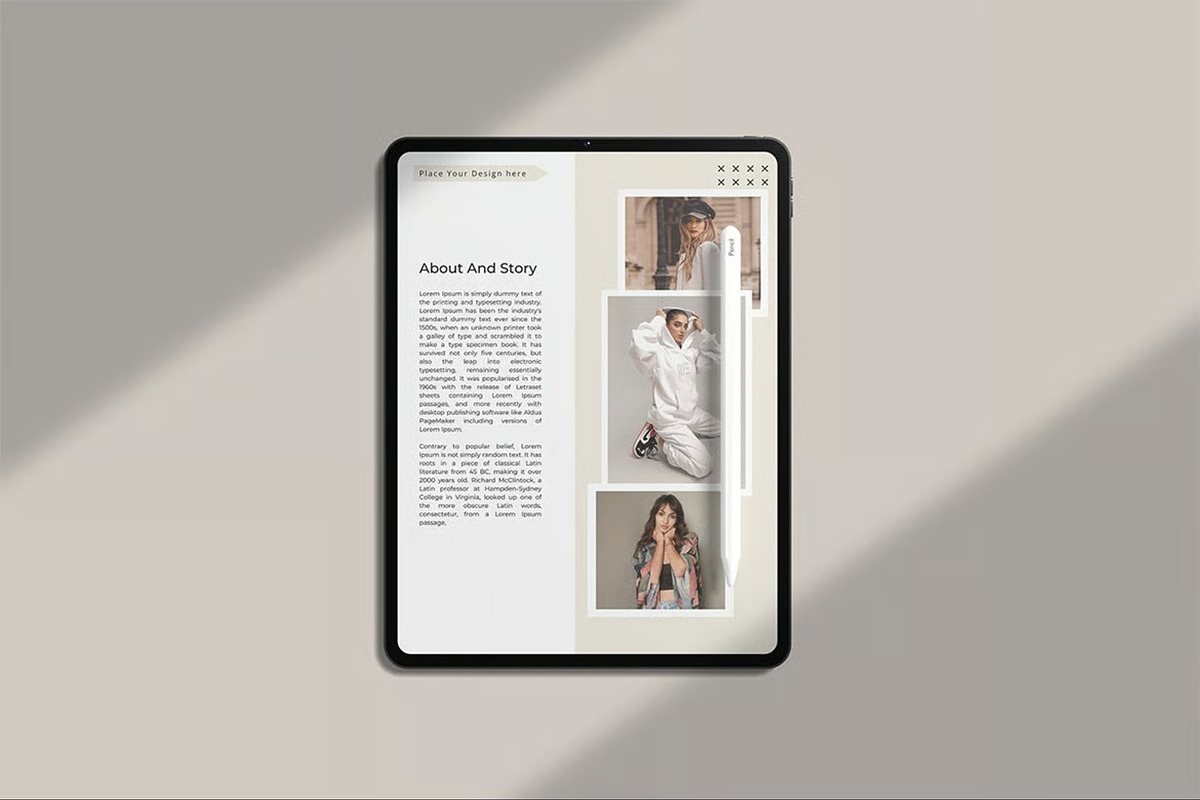 iPad Pro Mockup, an iPad Mockup by Hubzway (Photo 5 of 10)