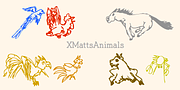 XMattsAnimals, a Symbol Font by Ingrimayne Type (Thumbnail 4 of 4)