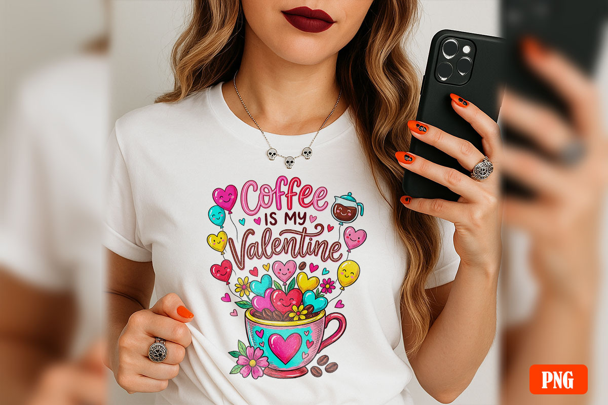 Valentine Love & Coffee Illustration, an Illustration by GlitterCraft (Photo 16 of 41)