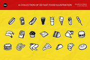 Fast Food Hand Drawn Illustration, an Object Graphic by SLAB! Design (Thumbnail 2 of 4)