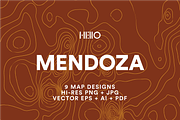 Mendoza Topographic Maps, a Pattern Graphic by Hello Mart (Thumbnail 1 of 7)