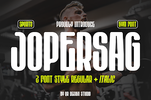 Jopersag - Sport Font