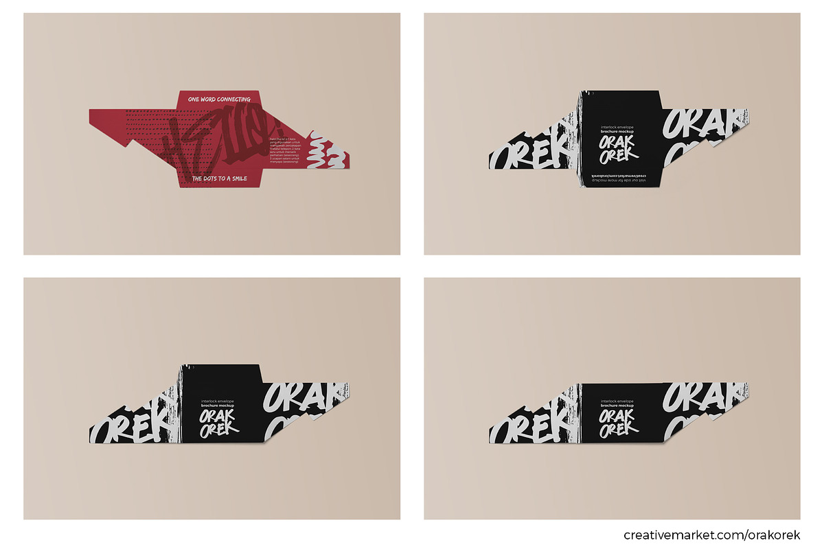 Interlock Envelope Brochure Mockup, a Print Template by Orak Orek (Photo 3 of 8)