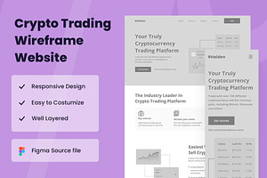 Crypto Trading Wireframe Website