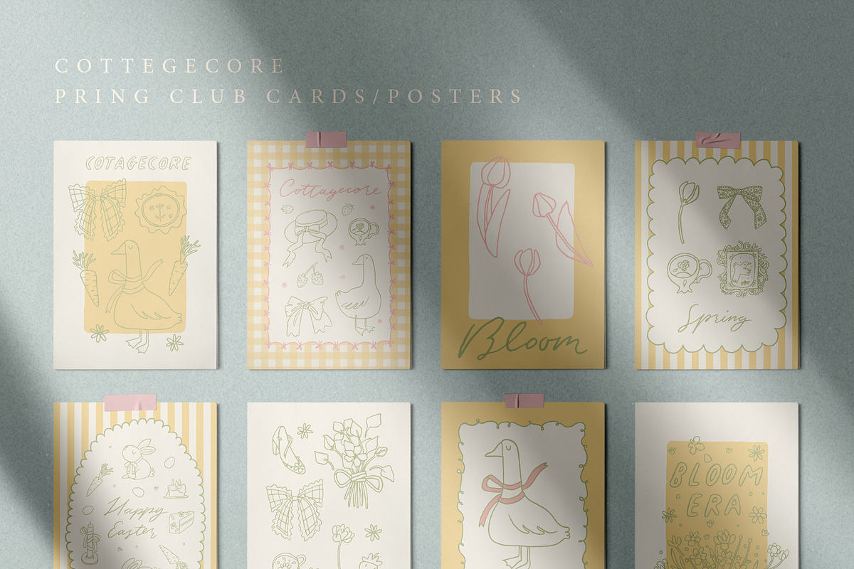 4 Seasons Cottagecore Cipart Bundle, a Seasonal Illustration by Cute Atelier (Photo 32 of 36)