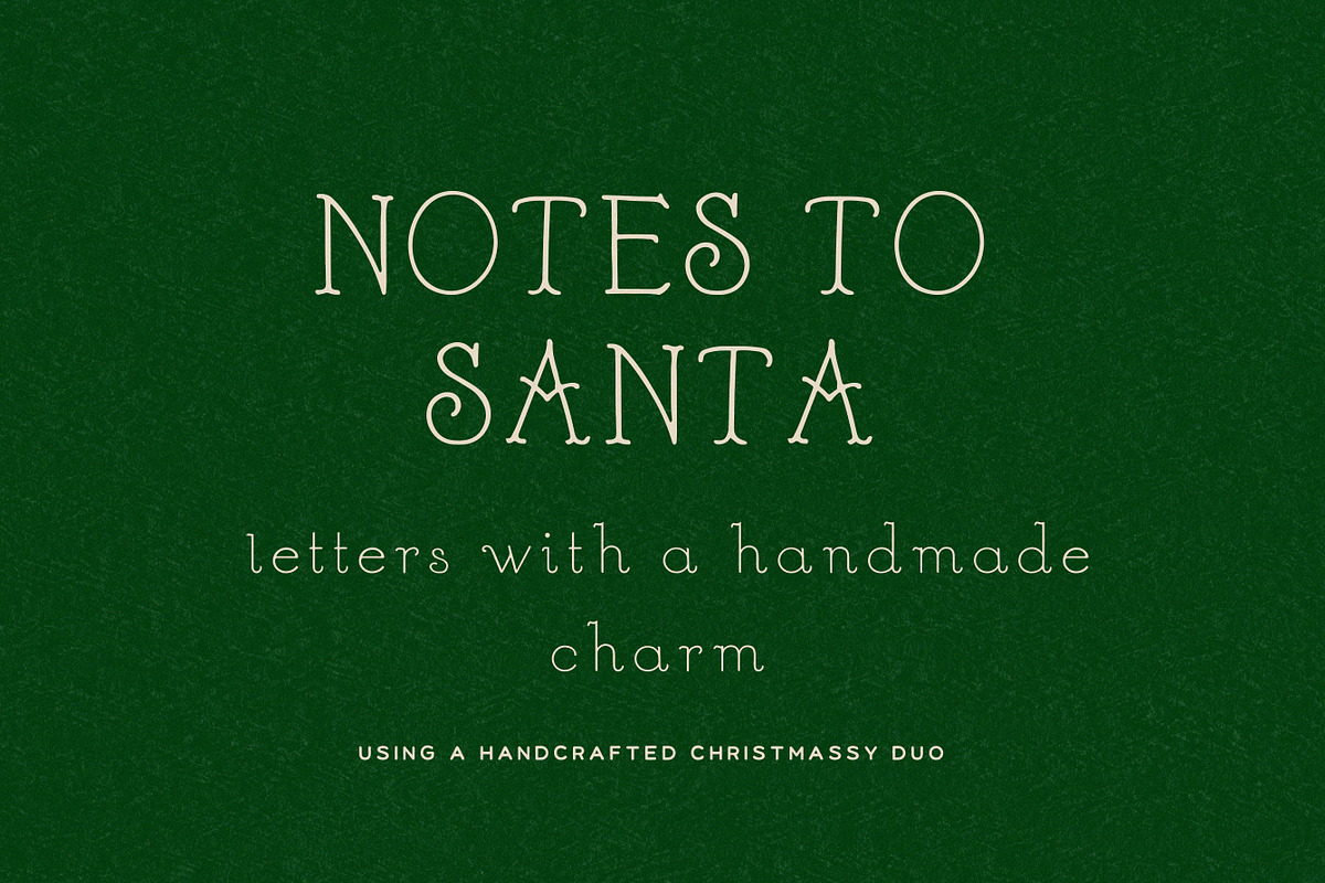 Handmade Vintage Christmas Font Duo, a Handwritten Font by Laras Wonderland (Photo 3 of 11)